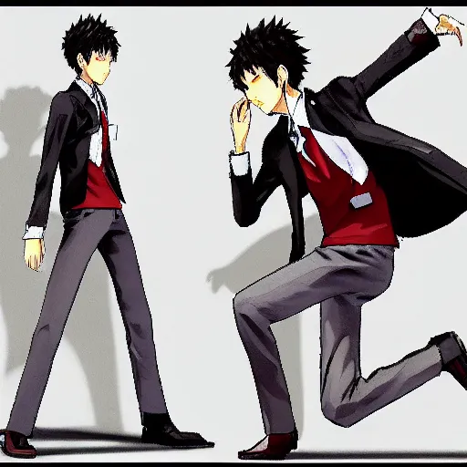 Prompt: Tohru Adachi, drawn by Akihiko Yoshida in the style of Bravely Default II, highly detailed, trending on art station, dynamic posing