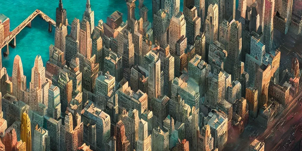 Image similar to a very high resolution image from a new movie, upside - down city, beautiful scenery, photorealistic, photography, directed by wes anderson