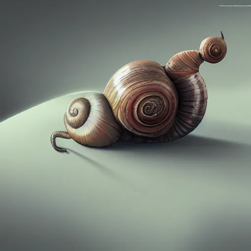 Prompt: huge snail by rik oosternbroek, concept art, masterpiece, digital art, ultra detailed, sharp focus, cinematic lighting, 8 k hd resolution