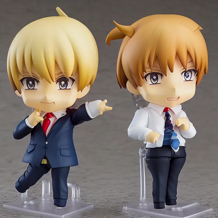 Image similar to An anime Nendoroid figurine of Donald Trump, fantasy, figurine , product photo