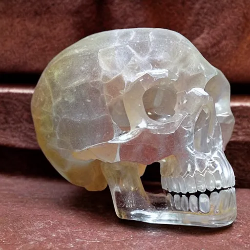 Image similar to a crystal skull