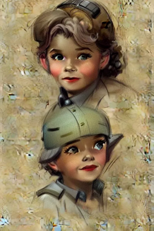 Prompt: ( ( ( ( ( 1 9 5 0 s retro future child adventurer face portrait. muted colors. ) ) ) ) ) by jean - baptiste monge!!!!!!!!!!!!!!!!!!!!!!!!!!!!!!