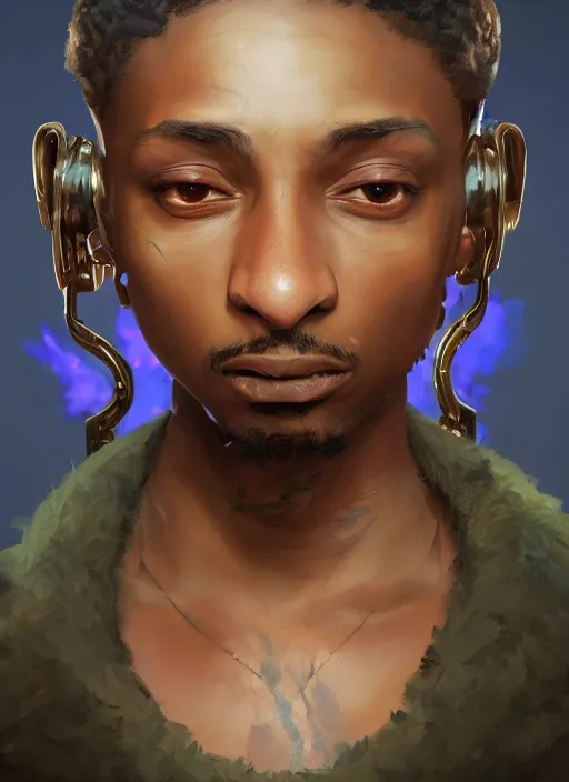 Image similar to 2 1 savage, from league of legends, hyper detailed, digital art, trending in artstation, cinematic lighting, studio quality, smooth render, fluorescent skin, unreal engine 5 rendered, octane rendered, art style by klimt and nixeu and ian sprigger and wlop and krenz cushart