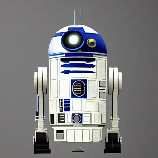 Image similar to a mix between wall - e and r 2 d 2