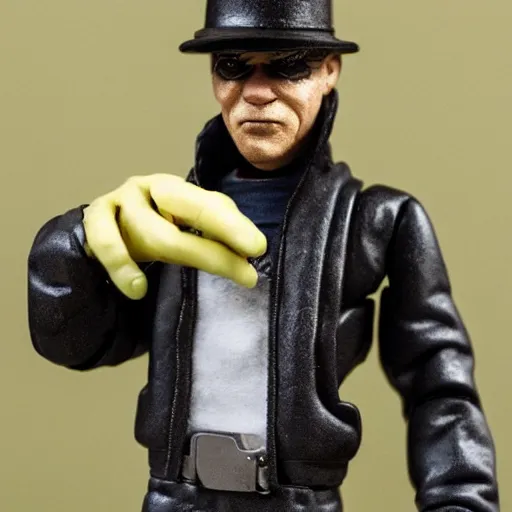 Prompt: nils bohr, stop motion vinyl action figure, plastic, toy, butcher billy style