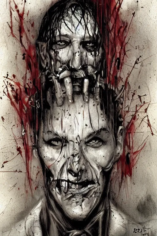 Image similar to butcher artwork by ben templesmith