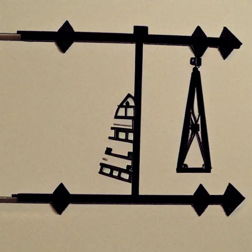 Prompt: lasercut design pattern of a trebuchet