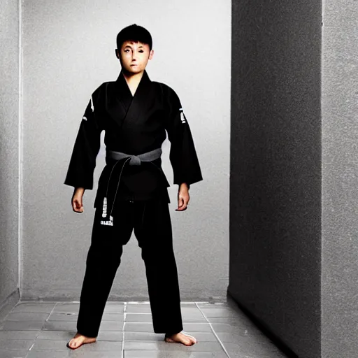mazoku boy, martial artist boy, wearing ultra - black | Stable ...