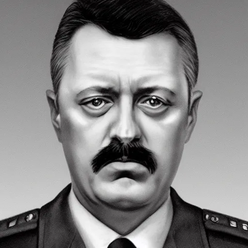 Image similar to Portrait of Igor Ivanovich Strelkov calling for total mobilization, photo-realistic, 2K, highly detailed