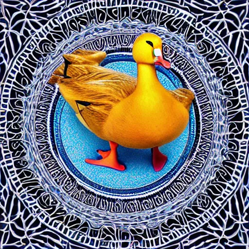 Image similar to duck duck duck duck duck duck duck in a bathtub, fractal, symmetry