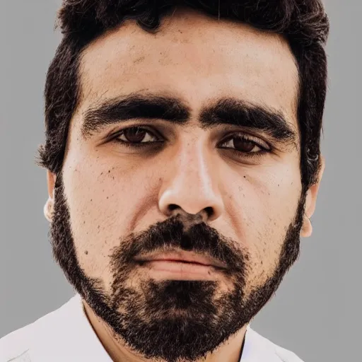 Image similar to Camilo Cesar Augusto Gomez Chaparro, perfect face proportions, beard, anthropologist, 8k, cinematic, reality,