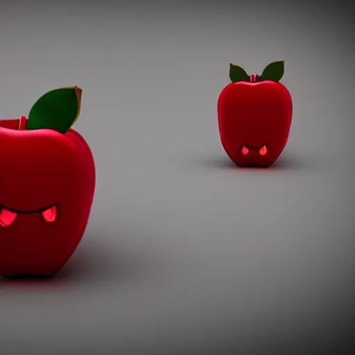 Prompt: demonic apple, stylized artstation, hd, 4k