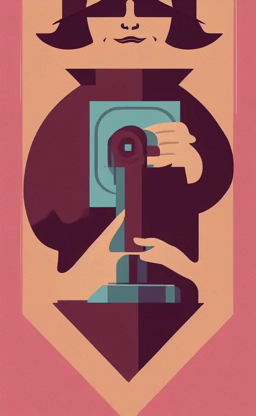 Prompt: illustration with privacy under surveillance, an art deco painting by tom whalen, trending on behance, art deco, digital illustration, storybook illustration, grainy texture, flat shading, vector art, airbrush, pastel, watercolor, poster