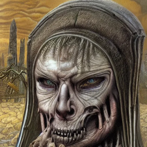Prompt: portrait of yegor prosvirnin degraded abomination, photo - realistic, color image, 2 k, highly detailed, by h. r. giger