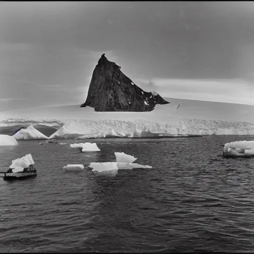 Image similar to photographs of secret 1 9 4 0's expedition to antarctica featuring ancient ruins