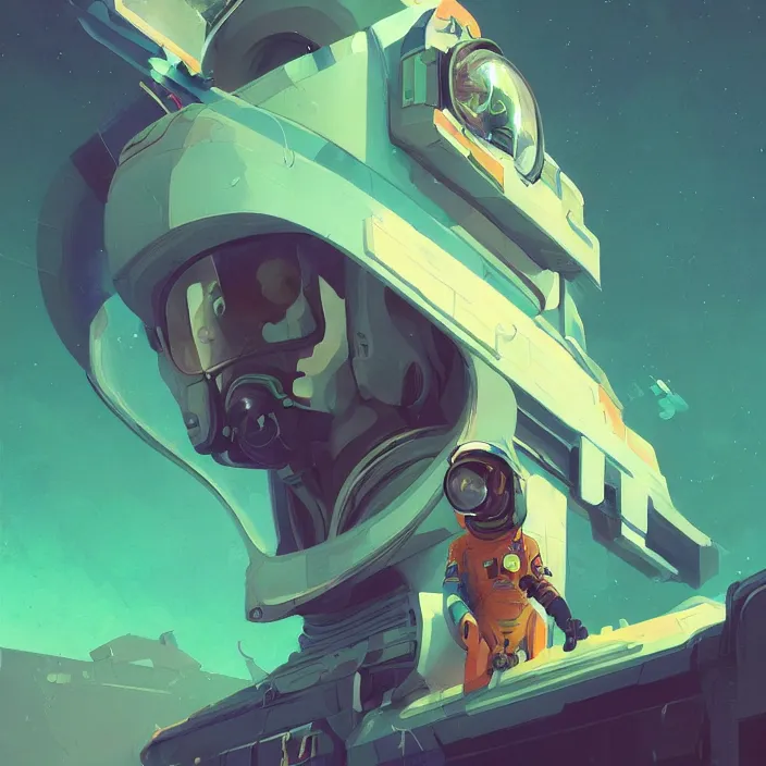 Image similar to a beautiful painting of a cyberpunk astronaut by sergey kolesov and sachin teng and pascal blanche. in style of digital art. colorful comic, symmetry, hyper detailed. octane render. trending on artstation