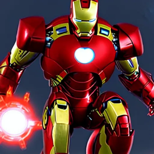 Image similar to iron man, playstation 1 render