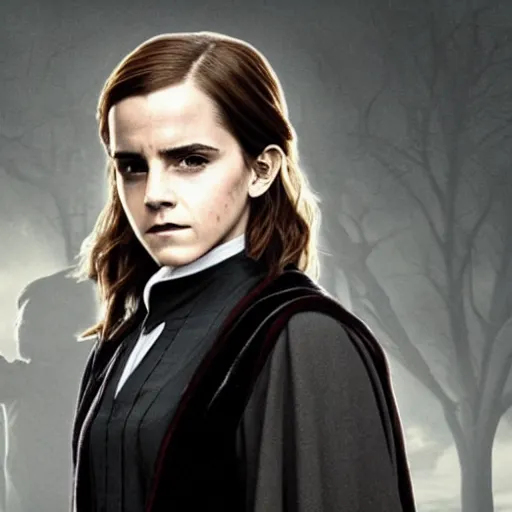 Image similar to Emma Watson as Professor Severus Snape