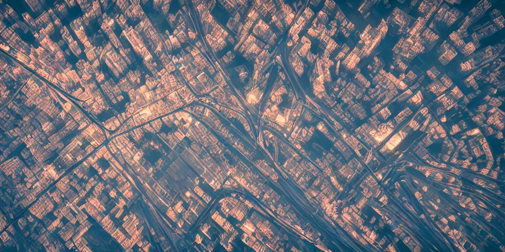 Prompt: cinematic street shot of a flying city saint petersburg on earth orbit, telephoto, anamorphic cinematography, beautiful composition, color theory, leading lines, photorealistic, moody volumetric lighting