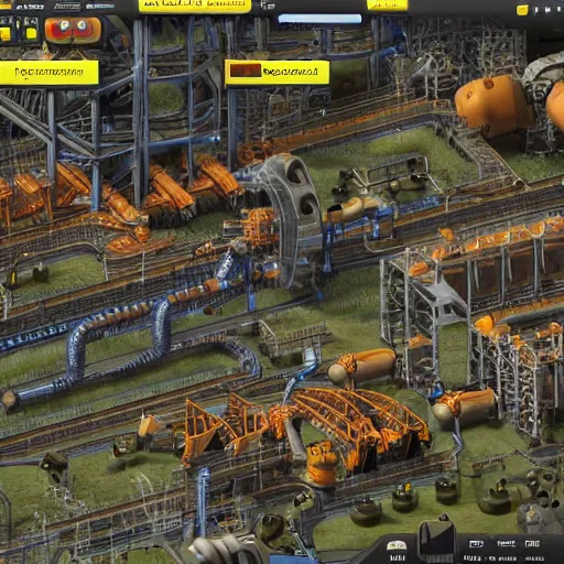 Image similar to factorio factory