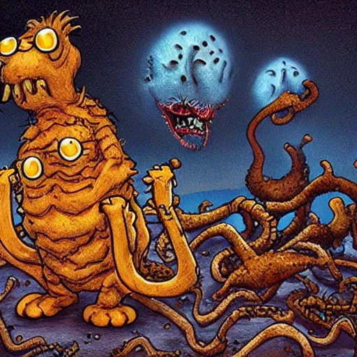 Image similar to Garfield Lovecraftian Horror