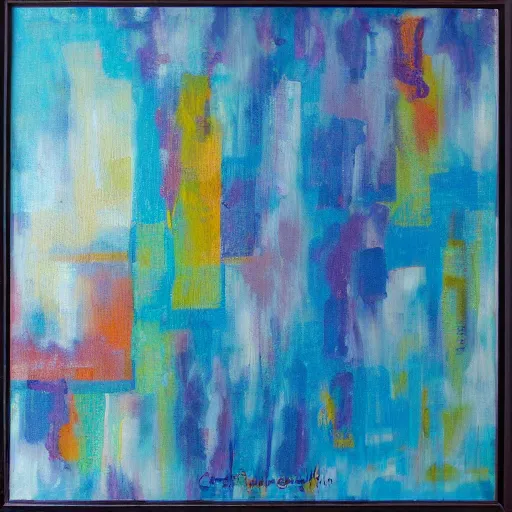 Prompt: abstract painting by john beckley n 9 s 50