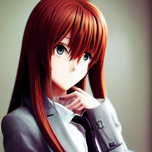 Prompt: Makise kurisu