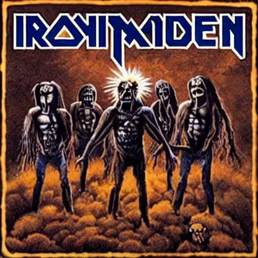 Image similar to an Iron Maiden album cover