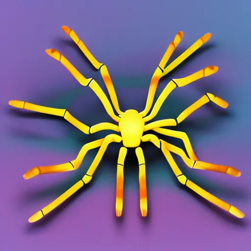 Prompt: a colorful, patterned spider, a computer rendering by jonathan zawada, pelton, featured on polycount, computer art, rendered in cinema 4 d, octane render, rendered in maya