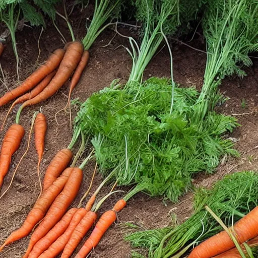 Image similar to how carrots grow