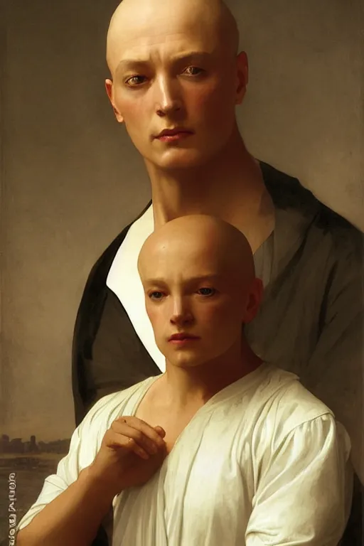 Prompt: Charles Xavier from the X-Men by William Adolphe Bouguereau