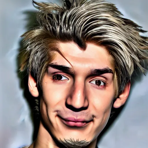 Image similar to really ugly xqc, big nose, underbite