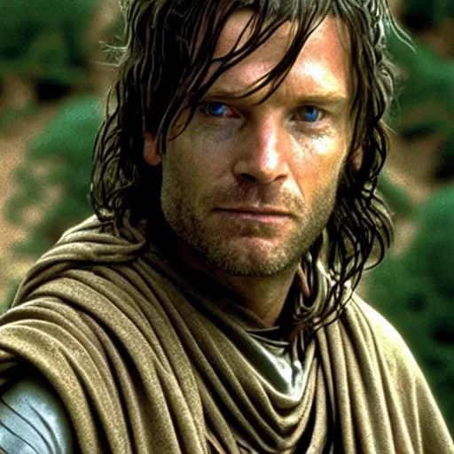 Image similar to Ewan McGregor as Aragorn