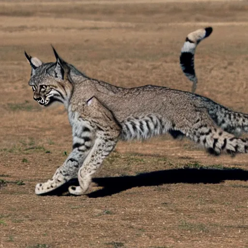 Image similar to anthro-lynx in flight suit