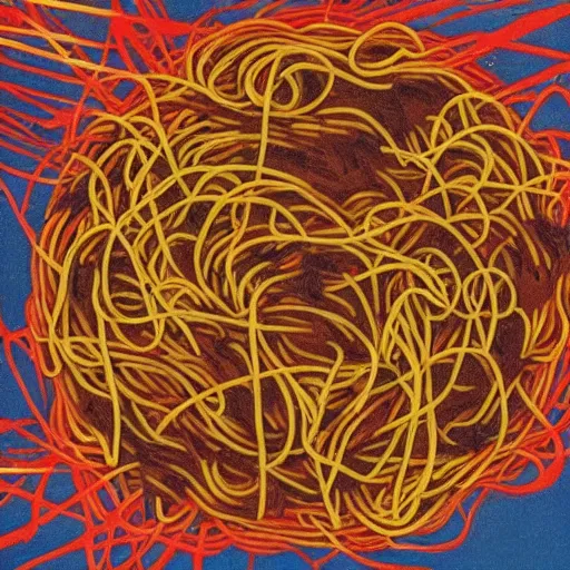 Image similar to spaghetti nuclear explosion