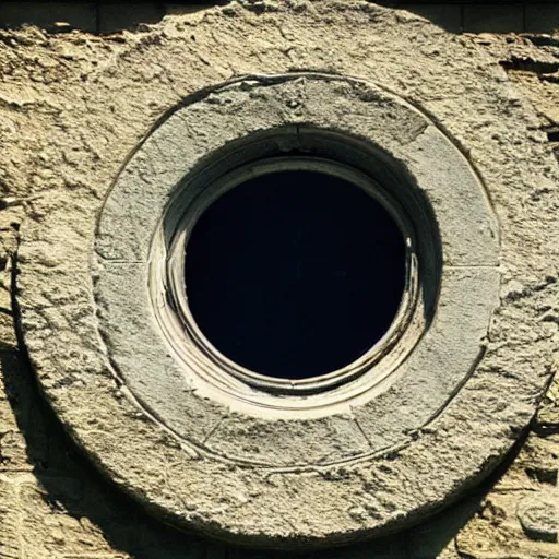 Image similar to the eye on window, liminal space