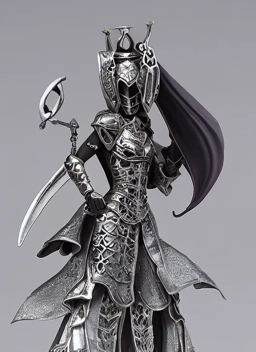 Image similar to 80mm, resin detailed model figure of Alchemy Imperial Princess knight gothic silver