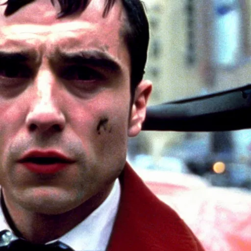 Prompt: Taxi Driver in American Psycho (1999)