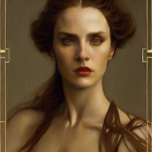 Image similar to a painting in the style of donato giancola, and in the style of charlie bowater, and in the style of alphonse legros. symmetry, smooth, sharp focus, semi - realism.