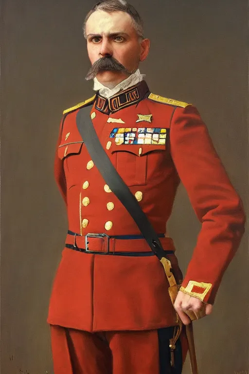 Image similar to full body portrait of the dictator of the phoenix suns, 1 8 8 9, in full military garb, oil on canvas by william sidney mount, trending on artstation