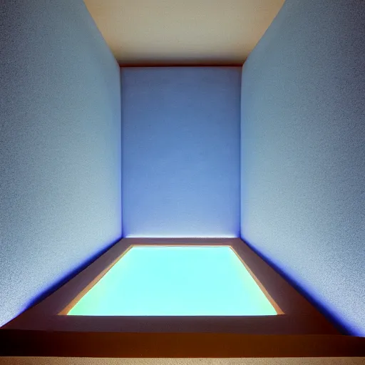 Prompt: interior design by james turrell