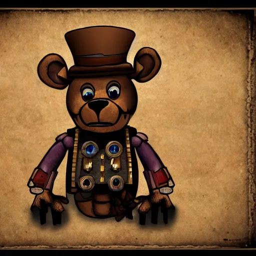 Image similar to Freddy fazbear steampunk