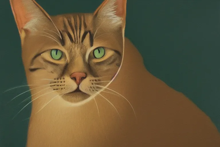 Image similar to cat portrait artwork by tim eitel