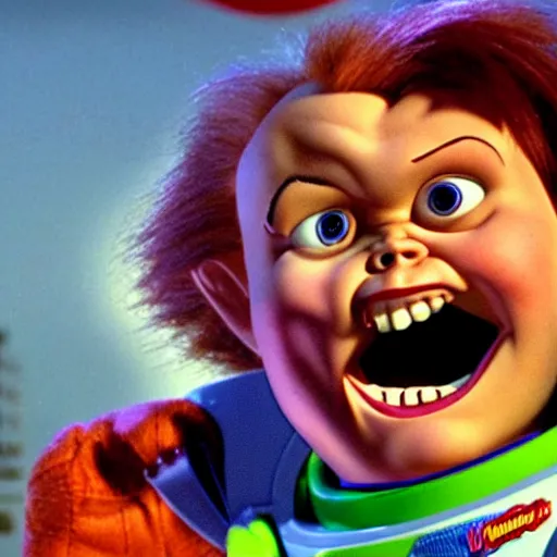 Prompt: Chucky in Toy Story