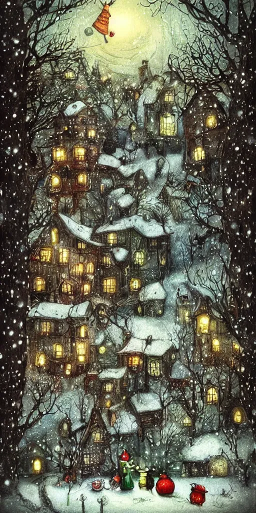 Image similar to a christmas scene by alexander jansson