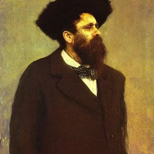 Image similar to self portrait of Ilya Repin