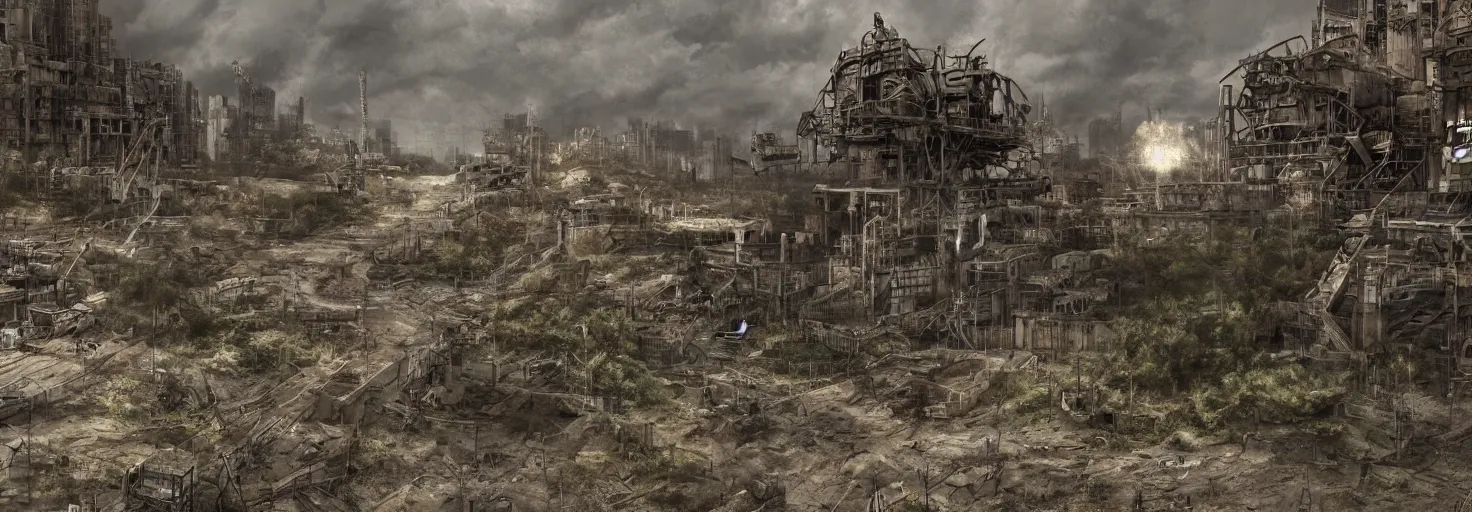 Image similar to wastelands, photo realistic, very detailed, trending on pixiv