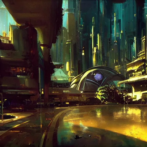 Image similar to a utopian city scape, beautiful, futuristic, lush, craig mullins