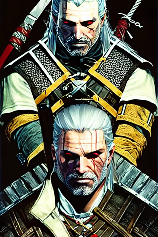 Prompt: witcher, painting by j. c. leyendecker, yoji shinkawa, katayama bokuyo