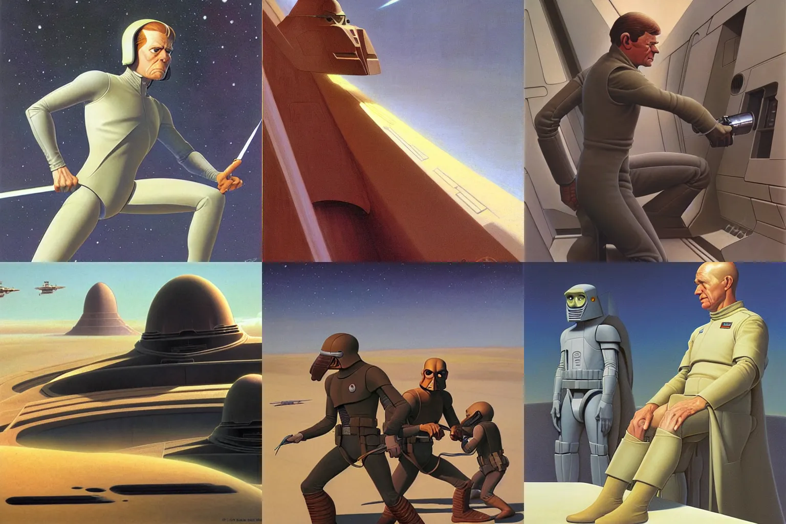 Prompt: Artwork by ralph mcquarrie,
